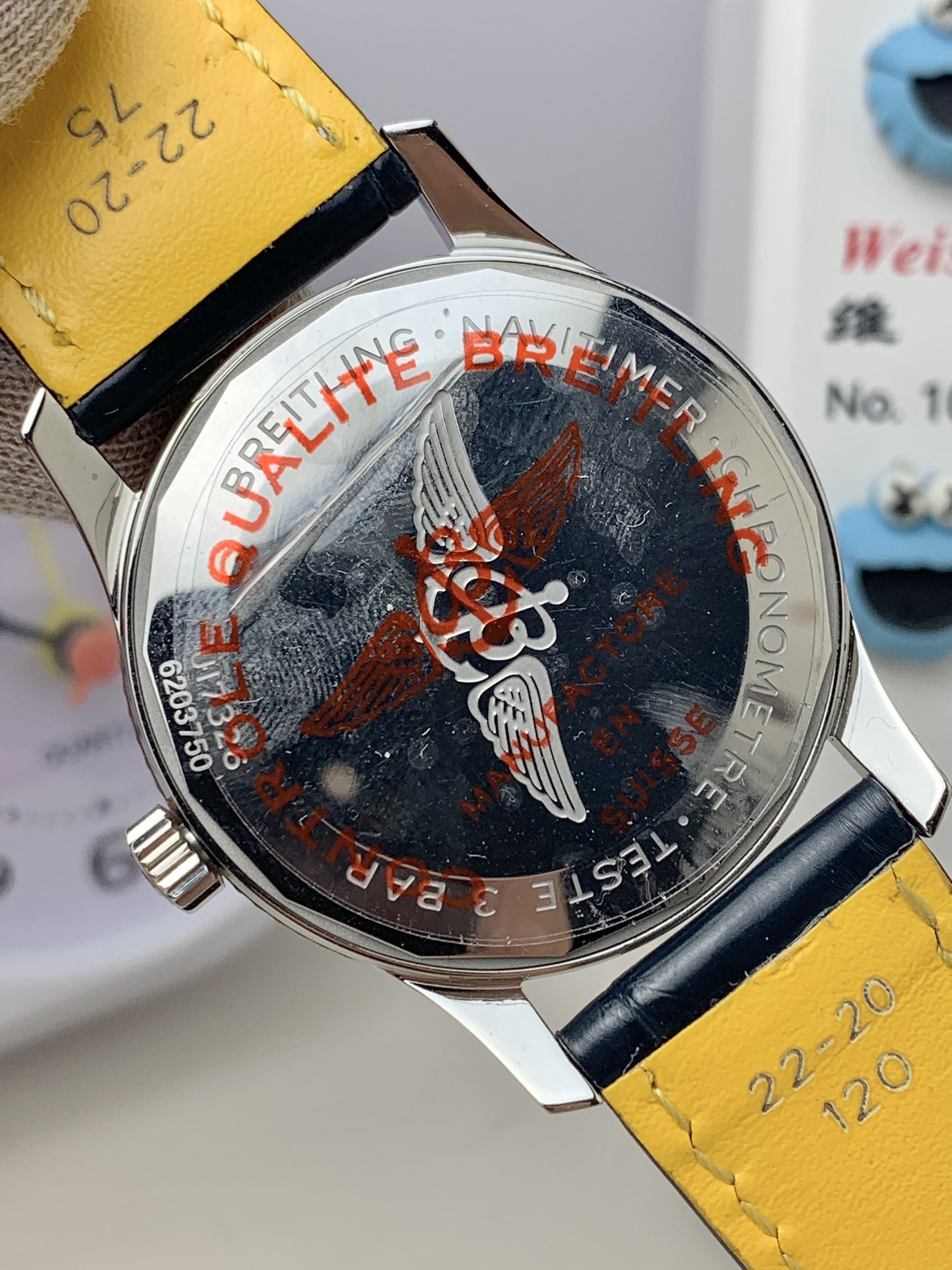 Breitling-Navitimer 1 41mm Date Stainless Steel/Rose Gold/Leather Black Dial TF A2824 Automatic - Image 5