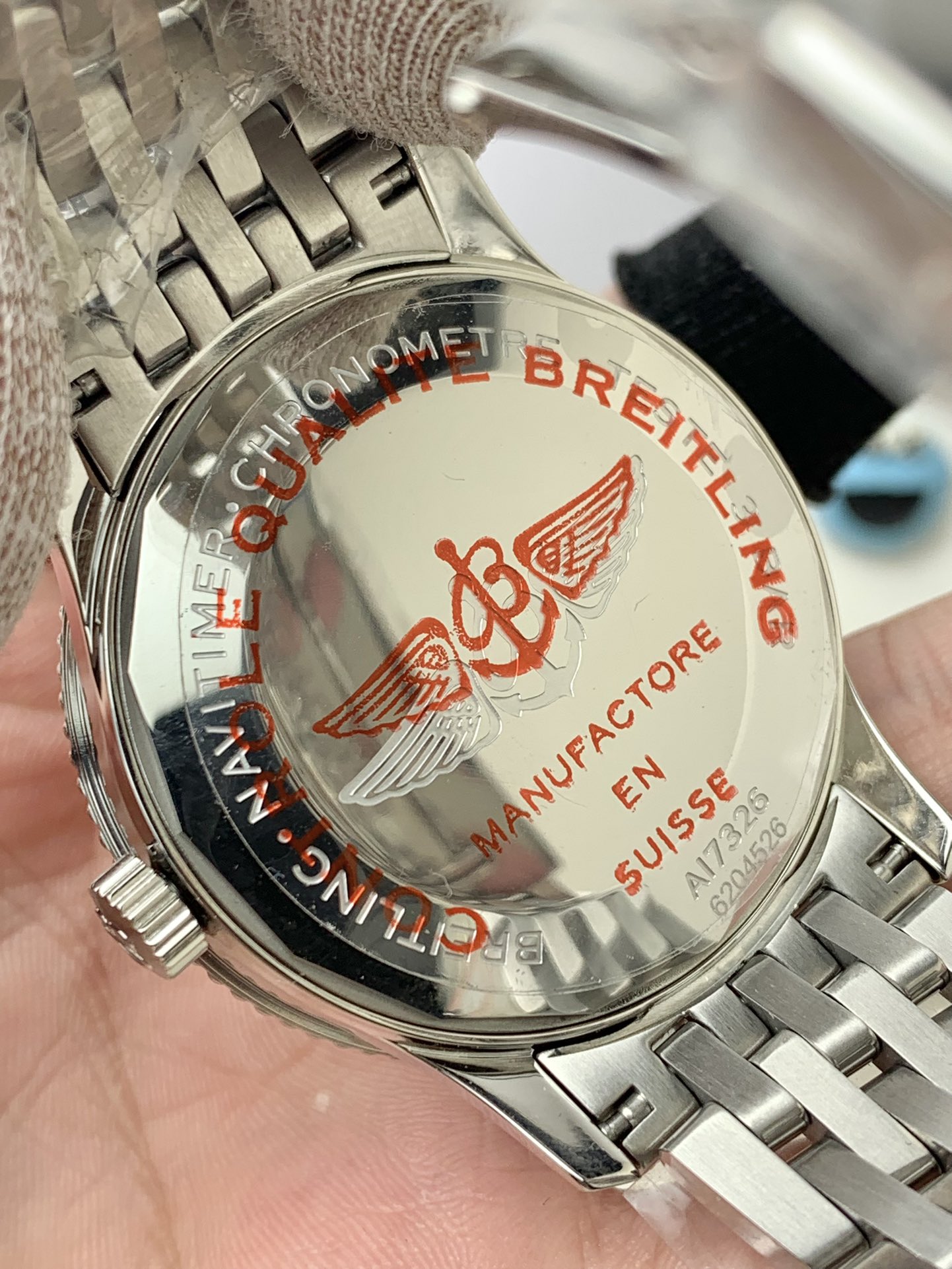 Breitling-Navitimer 1 41mm Date Stainless Steel/Steel White Dial TF A2824 Automatic - Image 5