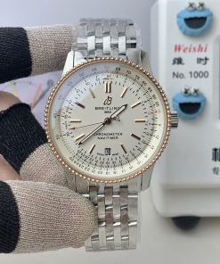 Breitling-Navitimer 1 41mm Date Stainless Steel/Rose Gold/Steel White Dial TF A2824 Automatic