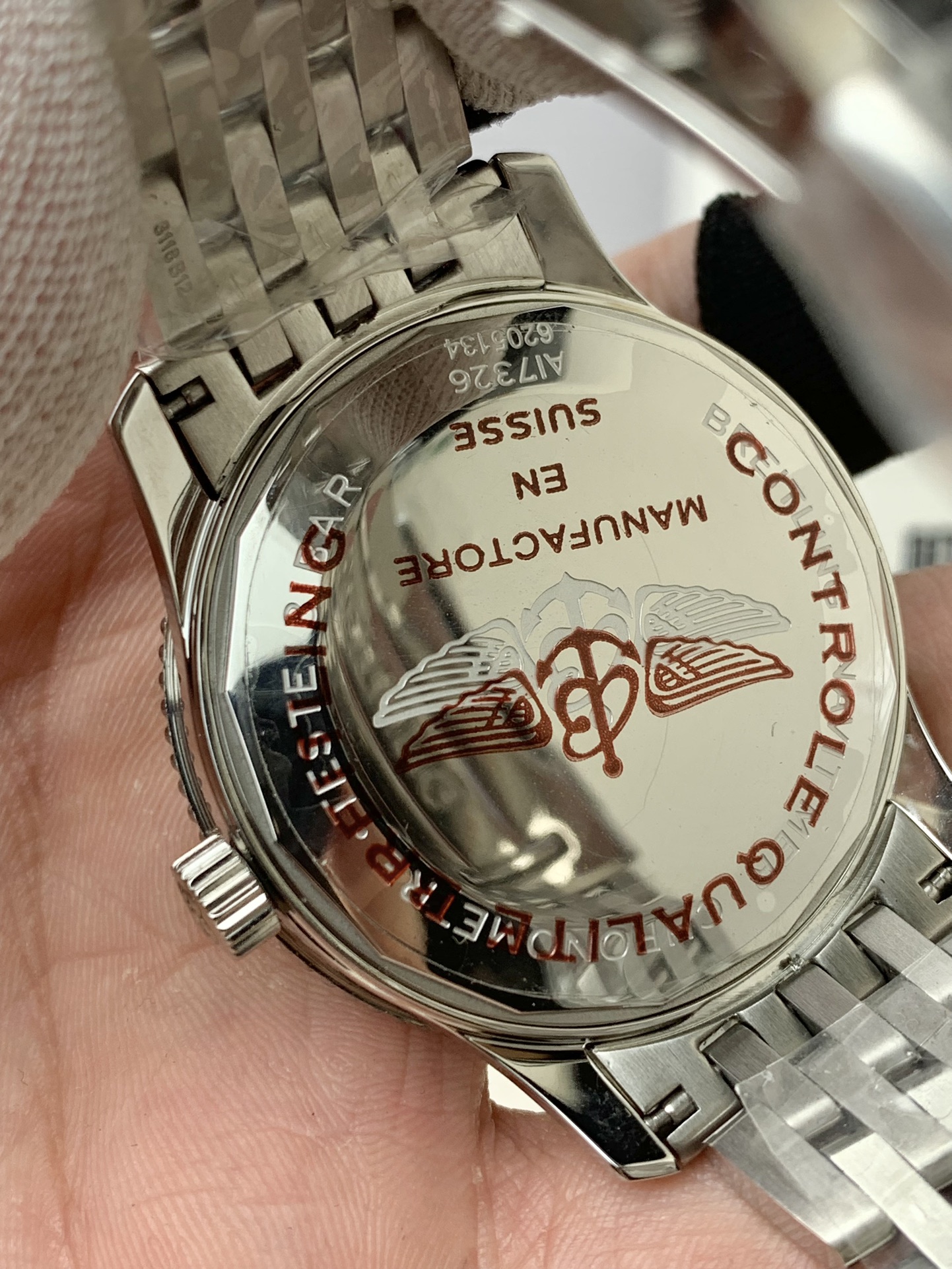 Breitling-Navitimer 1 41mm Date Stainless Steel/Steel Black Dial TF A2824 Automatic - Image 5