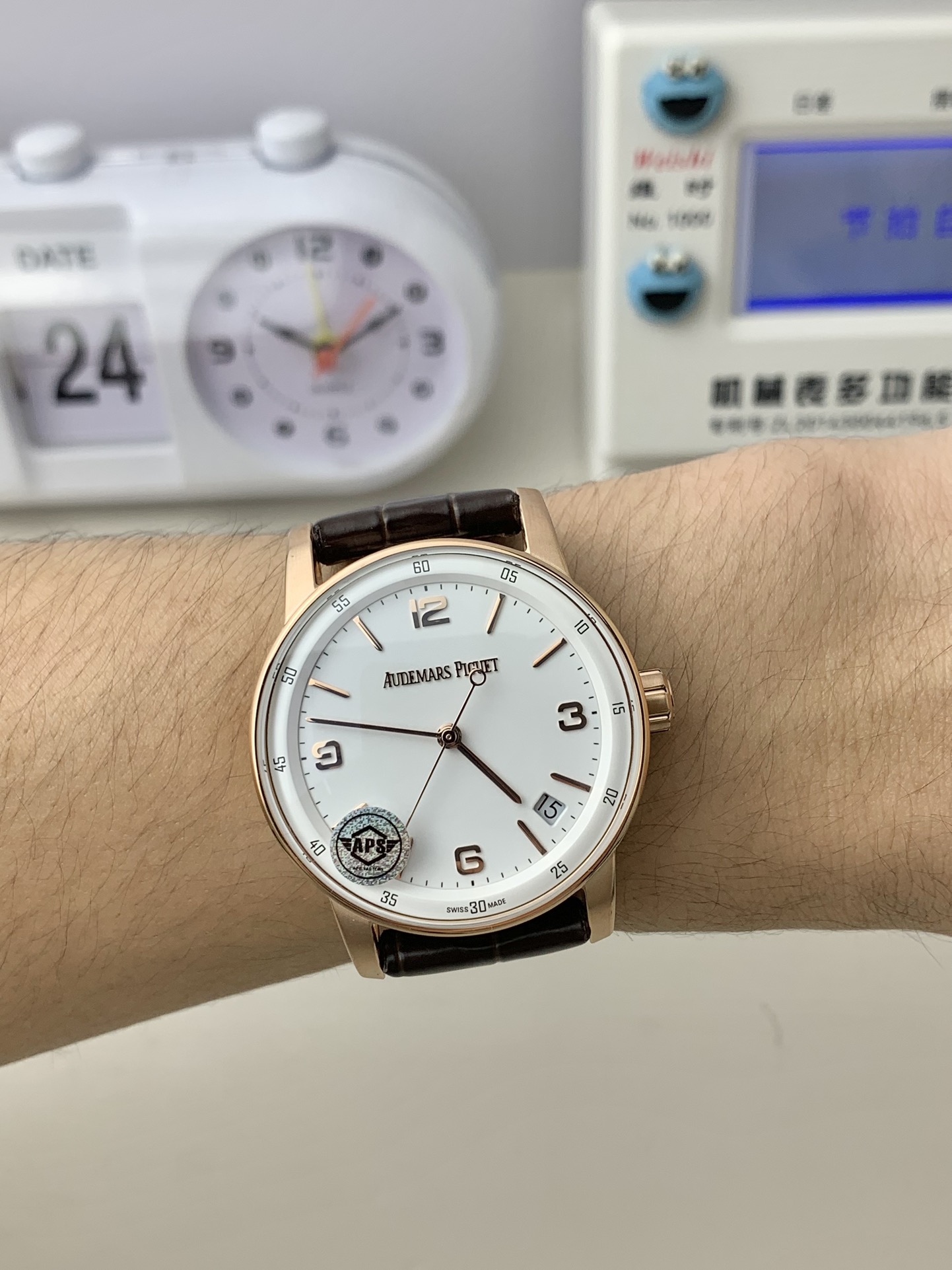 Audemars Piguet-Code 11.59 15210 41mm Rose Gold/Leather White Dial APSF SA4302 Automatic - Image 16