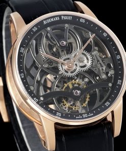 Alternative view of Audemars Piguet-Code11.59 26600CR 41mm Rose Gold/Leather Skeleton Dial APPF AP2948 Toubillon Maual