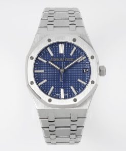 Audemars Piguet-Royal Oak 41mm 15510 Stainless Steel/Steel Blue Dial/Stick Markers APSF SA4302 Automatic