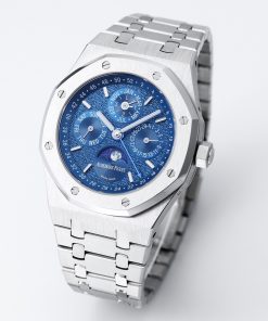 Alternative view of Audemars Piguet-Royal Oak Perpetual Calendar 41mm 26574ST Stainless Steel/Steel Blue Dial BBSF A5134 Automatic