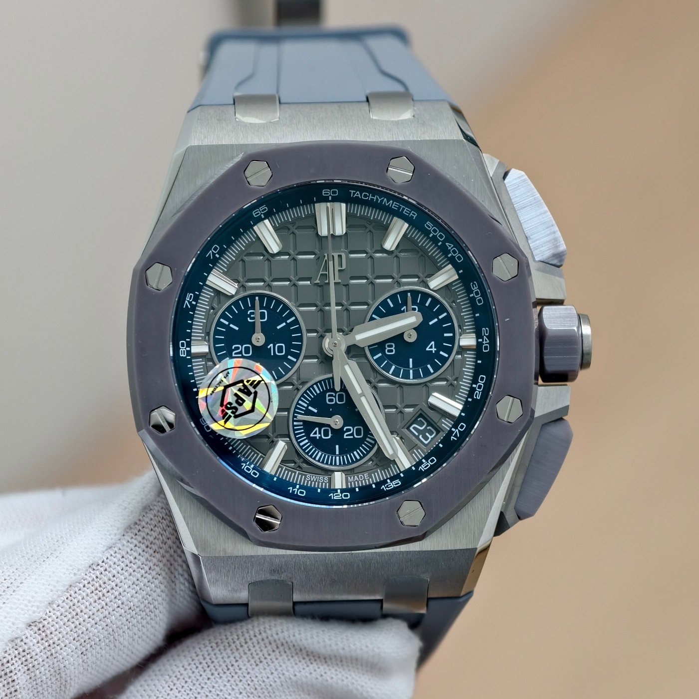 Audemars Piguet-Royal Oak Offshore 26420SO Chronograph 43mm Stainless Steel/Rubber Grey Dial APSF SH4401 Automatic