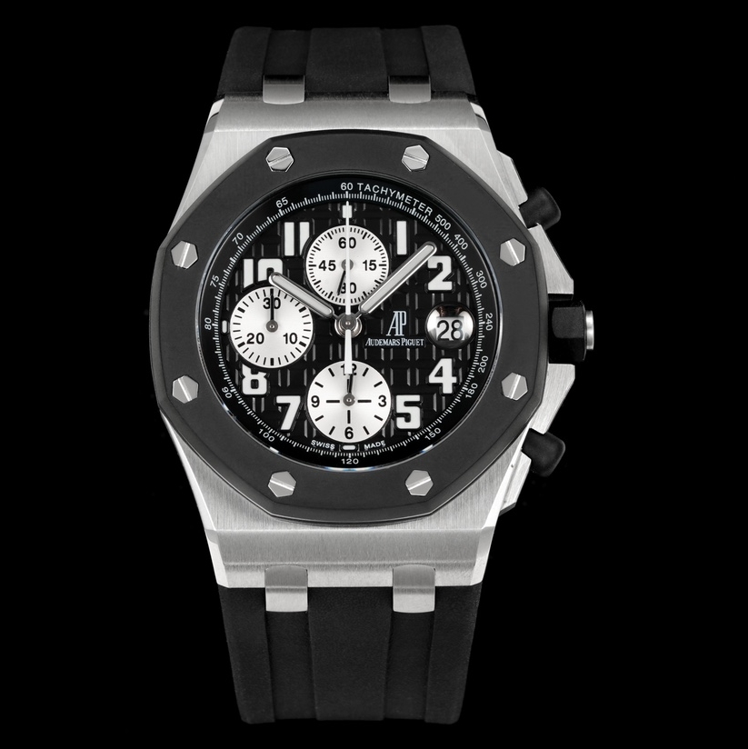 Audemars Piguet-Royal Oak Offshore 26470ST Chronograph 42mm Stainless Steel/Rubber Black/Silver Dials TKF A7750 Automatic