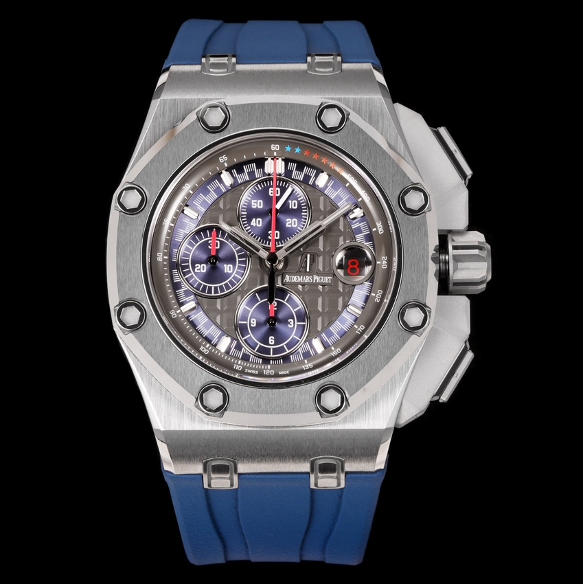 Audemars Piguet-Royal Oak Offshore 26400 Chronograph 44mm Titanium/Rubber Grey Dial TKF A7750 Automatic