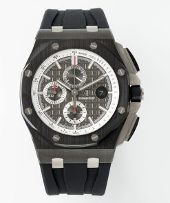 Audemars Piguet-Royal Oak Offshore 26405 Chronograph 44mm Ceramic/Rubber Grey Dial APJF Cal.3126 Automatic