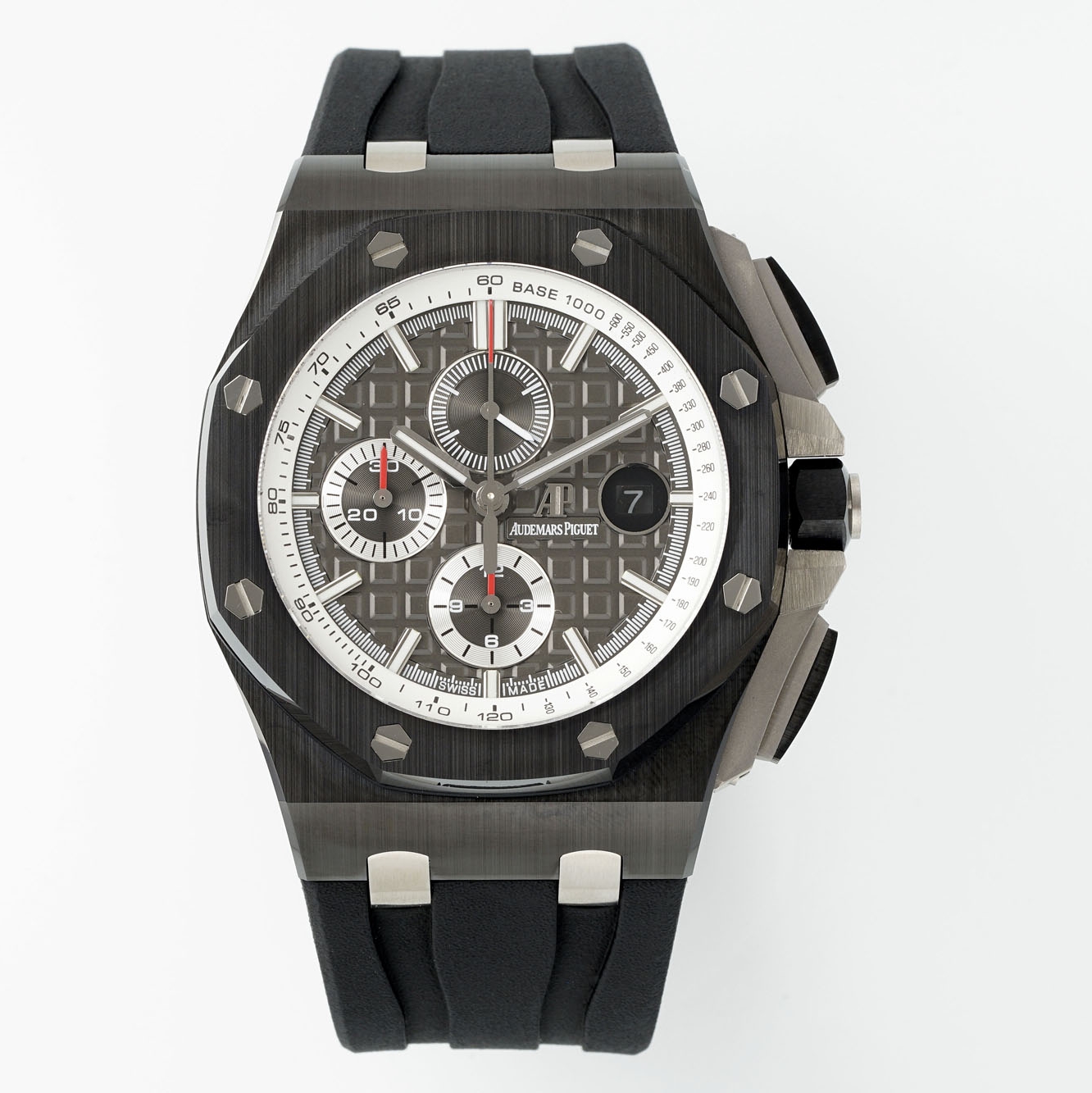Audemars Piguet-Royal Oak Offshore 26405 Chronograph 44mm Ceramic/Rubber Grey Dial APJF Cal.3126 Automatic