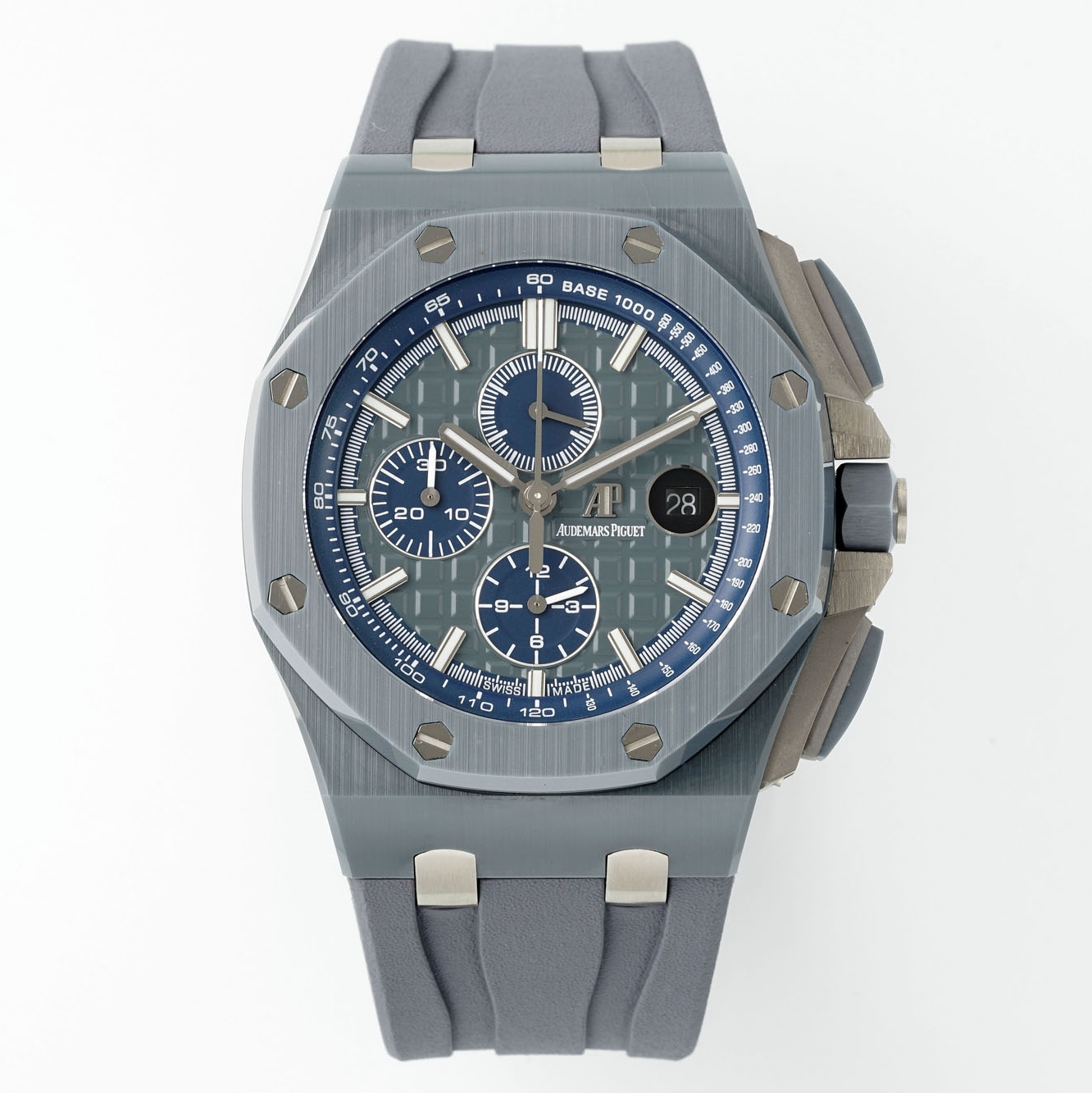 Audemars Piguet-Royal Oak Offshore 26405 Chronograph 44mm Ceramic/Rubber Green Dial APJF Cal.3126 Automatic