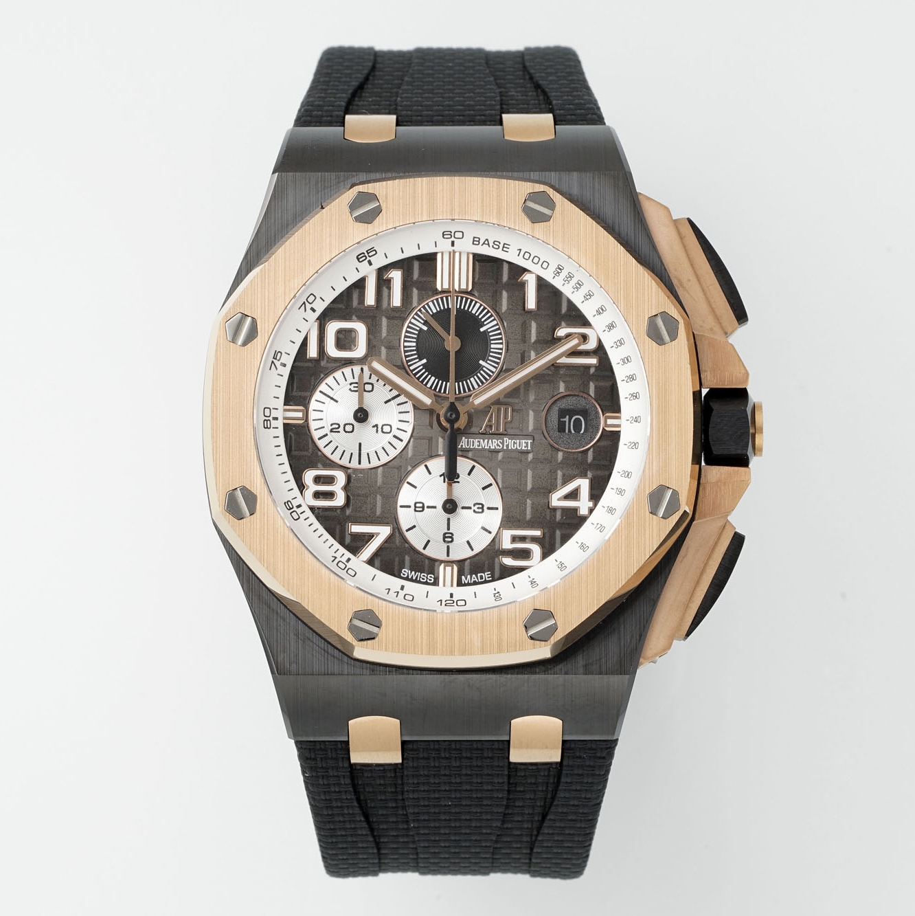 Audemars Piguet-Royal Oak Offshore 26405 Chronograph 44mm Ceramic/Rubber Grey Dial APJF Cal.3126 Automatic