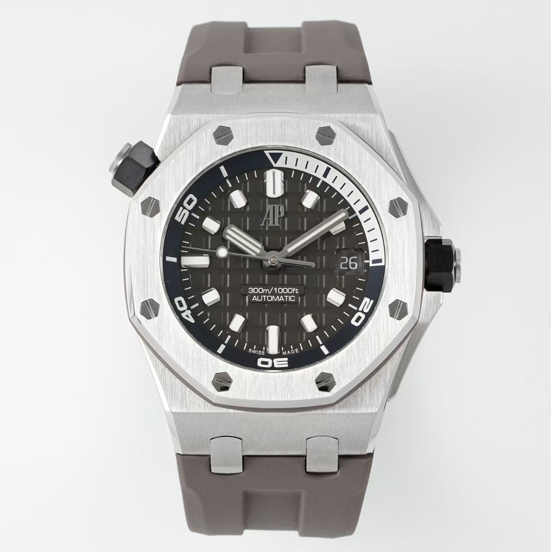 Audemars Piguet-Royal Oak Offshore Diver 15720 42mm Stainless Steel/Rubber Grey Dial APSF A4308 Automatic