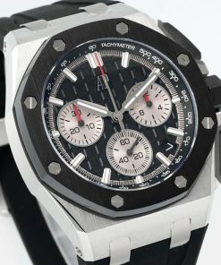 Alternative view of Audemars Piguet-Royal Oak Offshore 26420SO Chronograph 43mm Stainless Steel/Rubber Black/White Dials APSF SH4401 Automatic