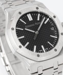 Alternative view of Audemars Piguet-Royal Oak 41mm 15510 Stainless Steel/Steel Black Dial Stick Markers APSF SA4302 Automatic