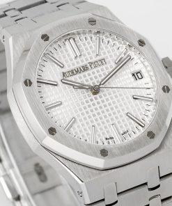 Alternative view of Audemars Piguet-Royal Oak 41mm 15510 Stainless Steel/Steel White Dial Stick Markers APSF SA4302 Automatic