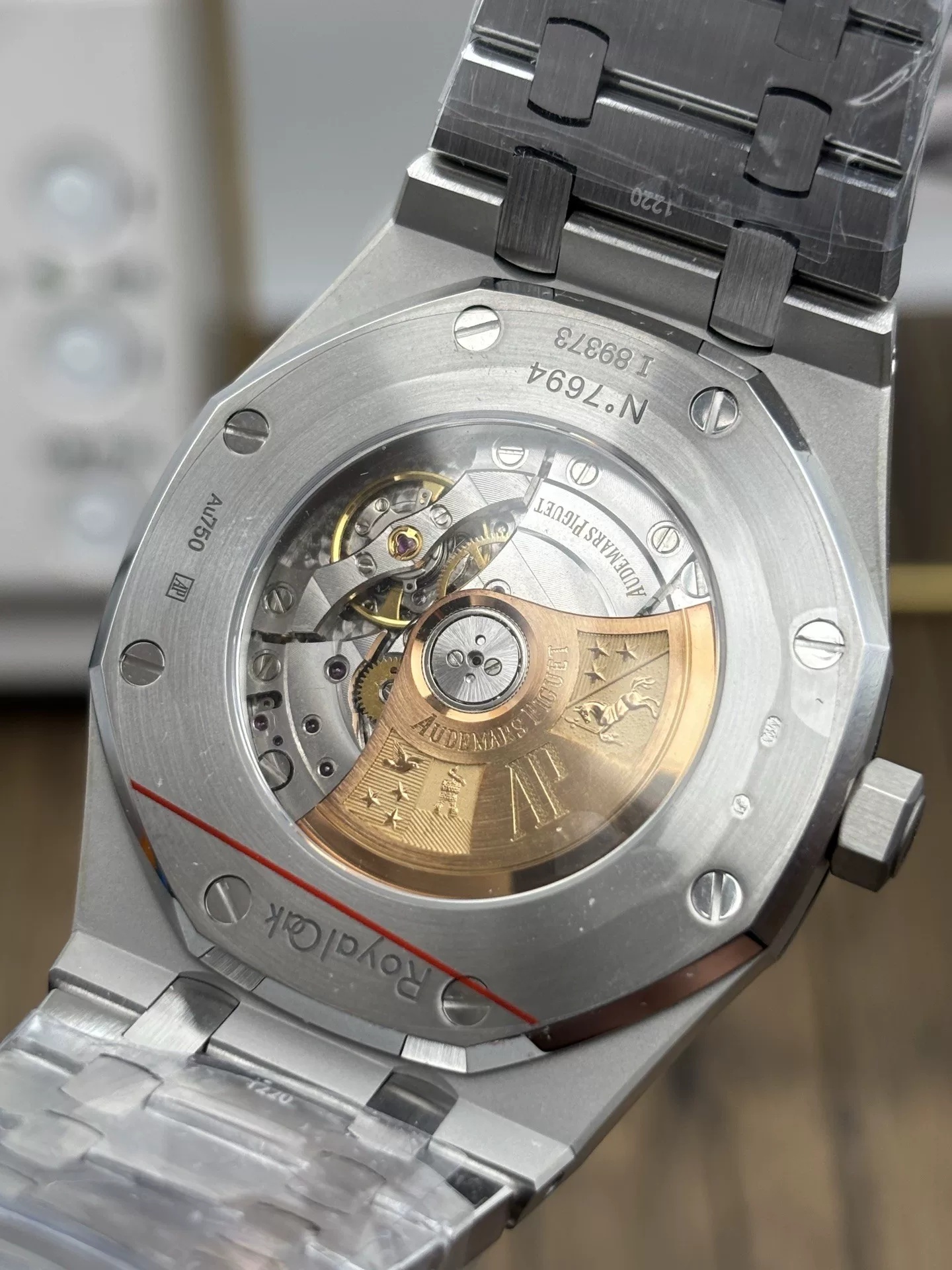 Audemars Piguet-Royal Oak 15510 41mm Frosted Stainless Steel/Steel White Dial/Stick Markers APSF A4302 Automatic - Image 15