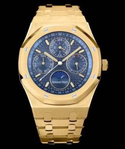 Audemars Piguet-Royal Oak Perpetual Calendar 41mm 26574ST Yellow Gold/Yellow Gold Blue Dial BBSF A5134 Automatic