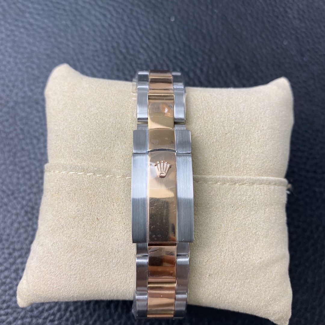 Rolex-Datejust 126281 36mm Diamonds Oyster Rose Gold/Steel Mother-Of-Pearl Dial Diamond Markers EWF VR3235 Automatic - Image 9