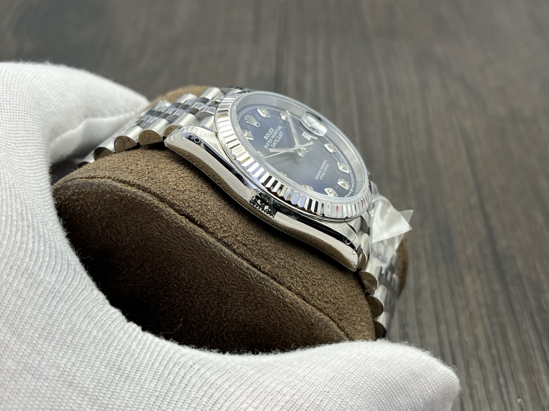 Rolex-Datejust 126334 36mm Jubilee Stainless Steel/Steel Blue Dial Diamond Markers VSF DD3235 Automatic - Image 5