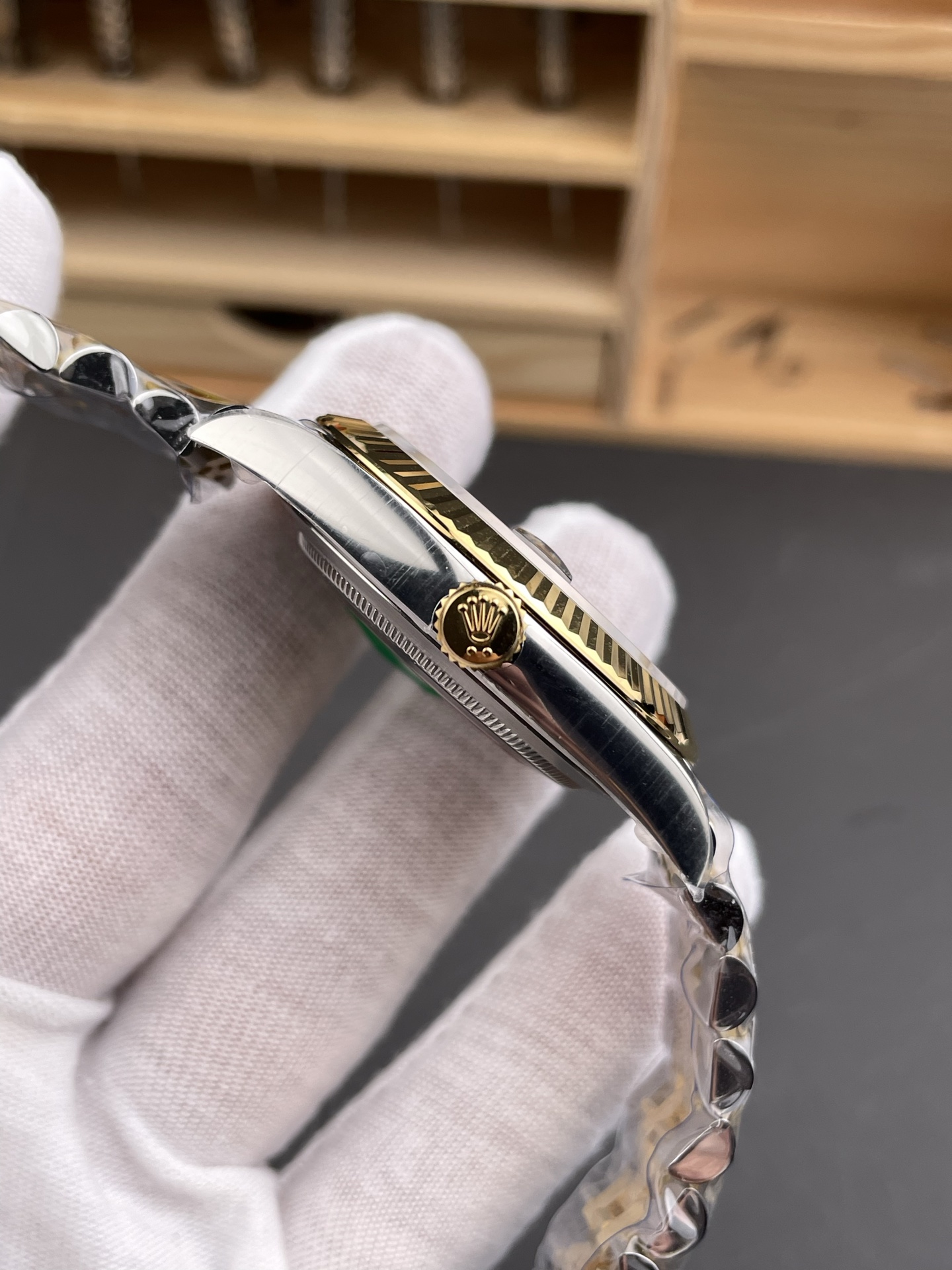 Rolex-Datejust 126333 41mm Jubilee Yellow Gold/Steel Black Dial Stick Markers ARF DD3235 Automatic(Tungsten Heavy Version) - Image 4