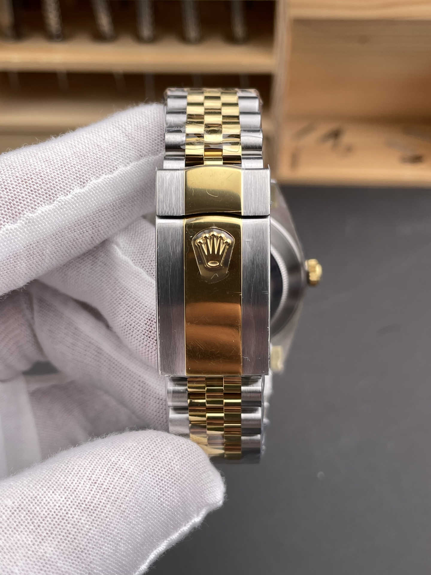 Rolex-Datejust 126333 41mm Jubilee Yellow Gold/Steel Black Dial Stick Markers ARF DD3235 Automatic(Tungsten Heavy Version) - Image 8