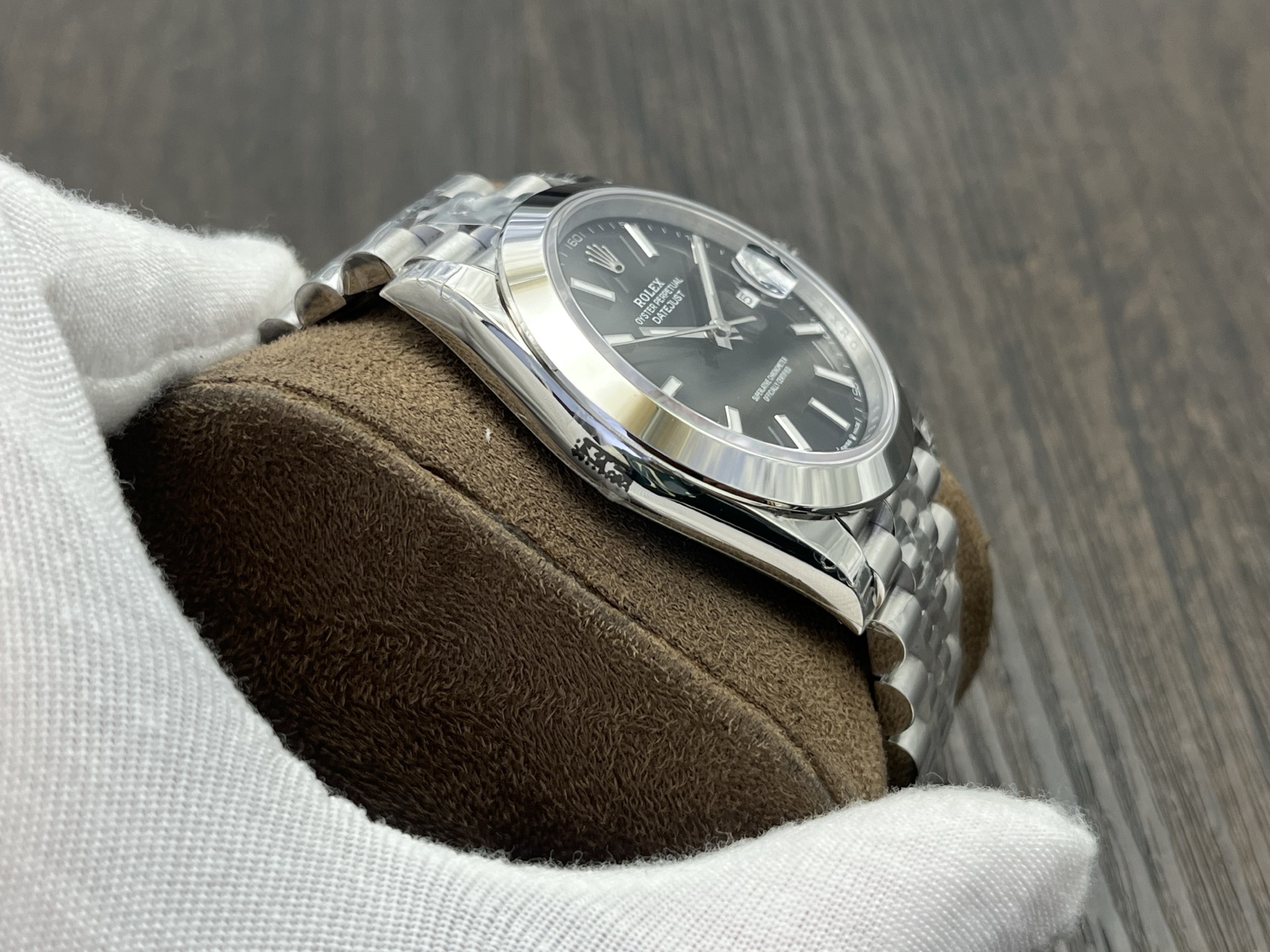 Rolex-Datejust 126300 41mm Jubilee Stainless Steel/Steel Black Dial Stick Markers VSF DD3235 Automatic - Image 5