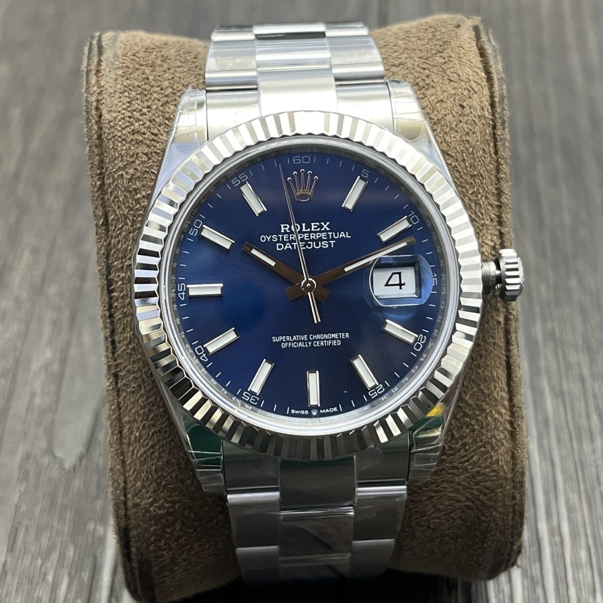 Rolex-Datejust 126334 41mm Oyster Stainless Steel/Steel Blue Dial Stick Markers VSF DD3235 Automatic
