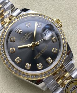 Alternative view of Rolex-Datejust 278383 Ladies 31mm Jubilee Diamonds Stainless Steel/Yellow Gold Dark Grey Dial Diamonds Markers ARF ETA2688 Automatic