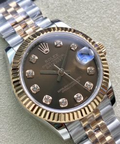 Alternative view of Rolex-Datejust 278271 Ladies 31mm Jubilee Stainlesss Steel/Rose Gold Brown Chocolate Dial Diamonds Markers Dial WF A2236 Automatic