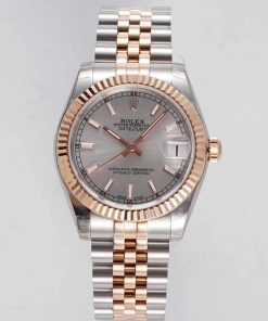 Rolex-Datejust 278271 Ladies 31mm Jubilee Stainlesss Steel/Rose Gold Silver Dial Sitck Markers GSF A2236 Automatic