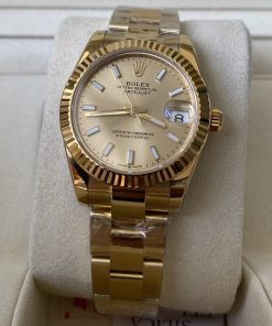 Rolex-Datejust 278278 Ladies 31mm Jubilee Yellow Gold Champagne(Gold) Dial Stick Markers A+F A2236 Automatic