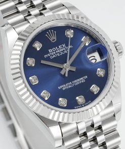 Alternative view of Rolex-Datejust 278274 Ladies 31mm Jubilee Stainless Steel/Steel Blue Dial Diamonds Markers ARF A2236 Automatic