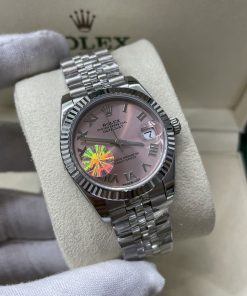 Alternative view of Rolex-Datejust 278274 Ladies 31mm Jubilee Stainless Steel/Steel Pink Dial Roman Markers A+F A2236 Automatic