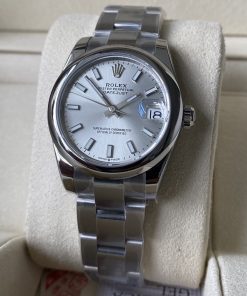 Rolex-Datejust 278240 Ladies 31mm Oyster Stainless Steel/Steel Silver Dial Stick Markers A+F A2236 Automatic