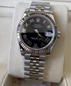 Rolex-Datejust 278274 Ladies 31mm Jubilee Stainless Steel/Steel Black Dial Roman Markers A+F A2236 Automatic