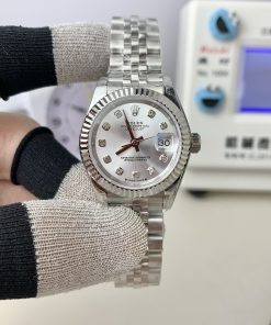 Alternative view of Rolex-Datejust 279174 Ladies 28mm Jubilee Stainless Steel/Steel Silver Dial Diamonds Markers GSF A2236 Automatic