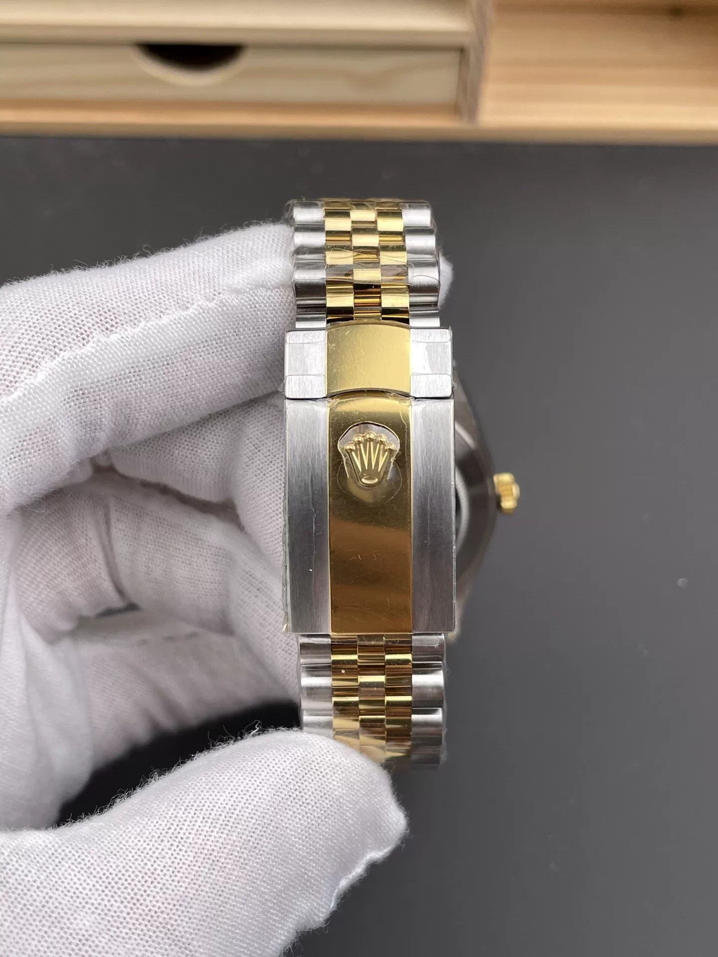 Rolex-Datejust 126333 41mm Jubilee Yellow Gold/Steel Chamepagn Dial Stick Markers ARF DD3235 Automatic(Tungsten Heavy Version) - Image 7