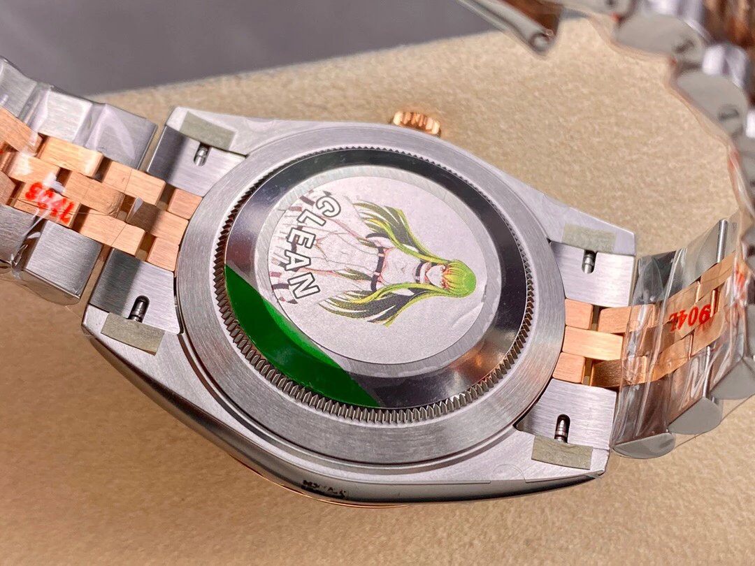 Rolex-Datejust 126331 41mm Jubilee Rose Gold/Steel Sundust Dial Diamonds Markers Clean DD3235 Automatic - Image 7