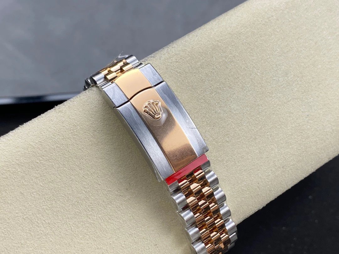 Rolex-Datejust 126331 41mm Jubilee Rose Gold/Steel Brown Dial Stick Markers Clean DD3235 Automatic - Image 8